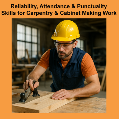 Reliability, Attendance & Punctuality Skills for Carpentry & Cabinet Making Work