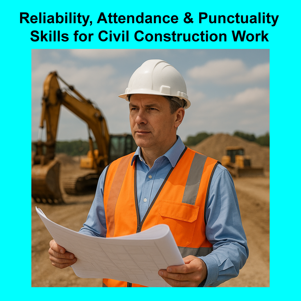 Reliability, Attendance & Punctuality Skills for Civil Construction Work