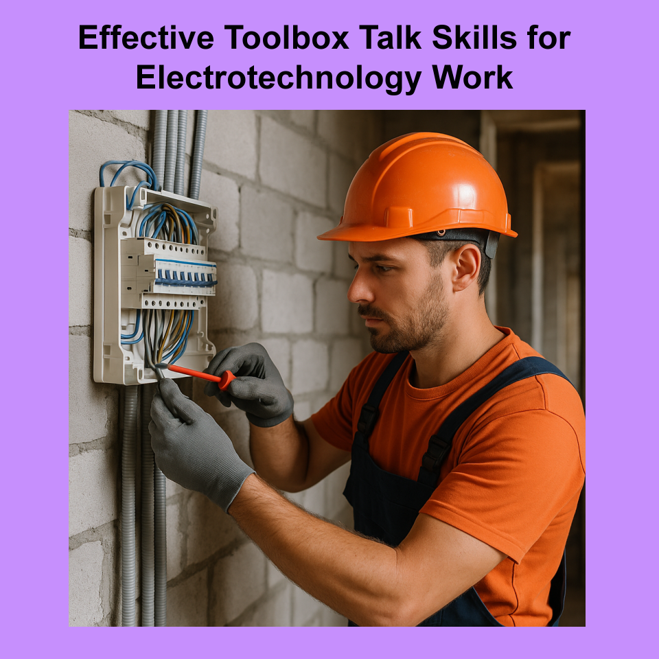 Effective Toolbox Talk Skills for Electrotechnology Work