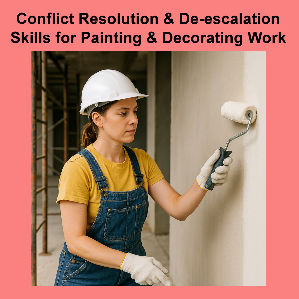 Conflict Resolution & De-escalation Skills for Painting & Decorating Work