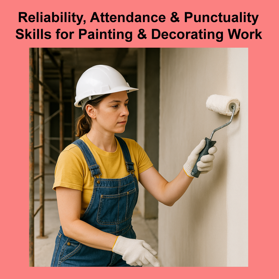 Reliability, Attendance & Punctuality Skills for Painting & Decorating Work