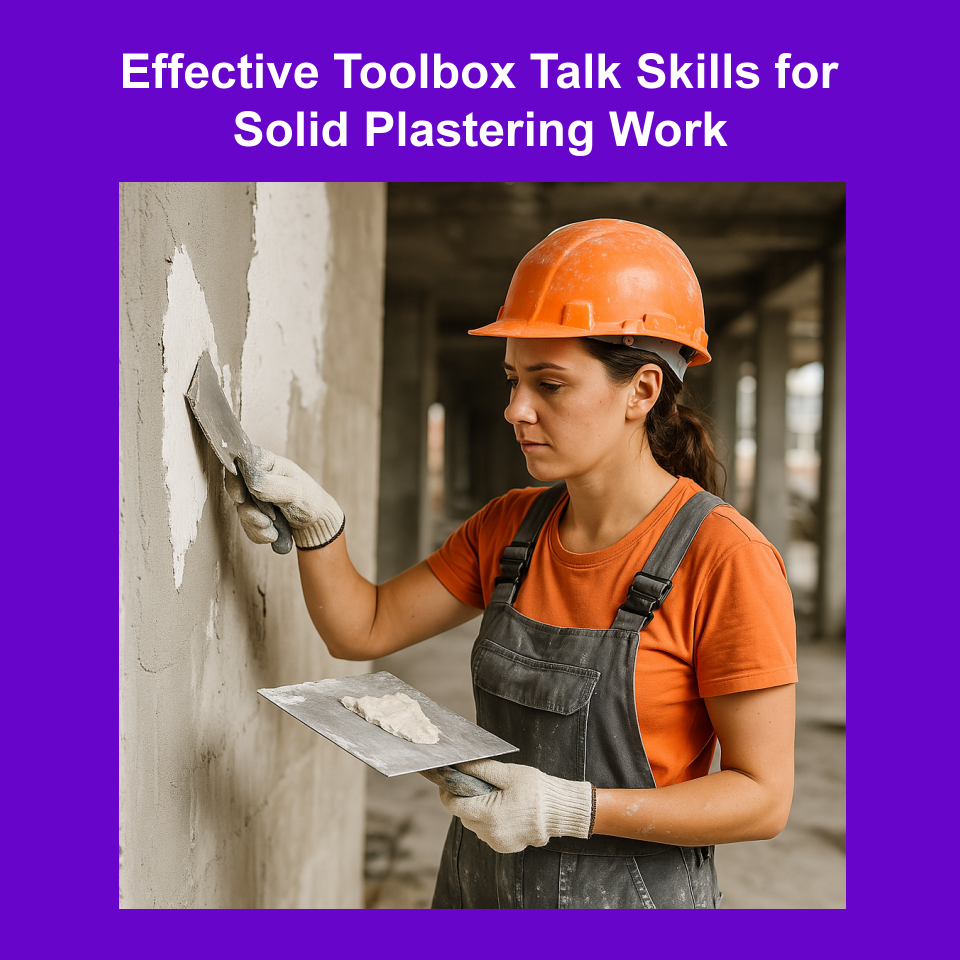 Effective Toolbox Talk Skills for Solid Plastering Work