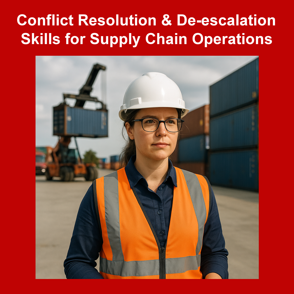 Conflict Resolution & De-escalation Skills for Supply Chain Operations