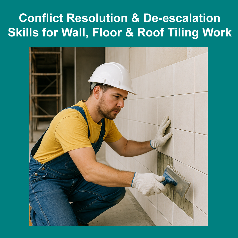 Conflict Resolution & De-escalation Skills for Tiling Work